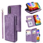 ELISORLI Compatible with LG Velvet 5G/LGVelvet Verizon G5 UW T-mobile 2020 Wallet Case Wrist Strap Lanyard Leather Flip Card Holder Stand Accessories Cell Phone Cover for LM G900UM 4G Tmobile Purple