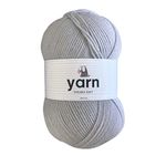 Korbond DK Light Grey Yarn - 100g Acrylic Wool - Lightweight, Hypoallergenic & Durable Double Knit Crochet Yarn Knitting Wool (290m Total)