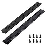 Laigoo Heavy Duty Drawer Slides 14 Inch, Full Extension Drawer Slides, Ball Bearing Cabinet Drawers Slide, 1 Pair