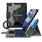 Nillkin Bumper Link Magnetic Keyboard Case for iPad,Magnetic Stand Keyboard,Backlit Bluetooth Slim Portable Keyboard with Trackpad for Apple iPad-Black (For iPad Air 13"/Wall Mount)