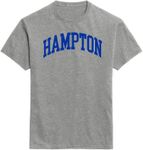 Barnesmith Hampton University HU Pirates Short Sleeve Adult Unisex T-Shirt, Classic, Charcoal Grey, Medium