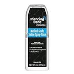 Tattoo Goo Saline-Spray Rinse, Sterile Aftercare Spray & Rinse For Piercings - Safely Clean, Disinfect & Heal with Sodium Chloride 99.9% - 2 oz