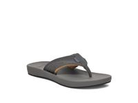 Sanuk Men's Cosmic Seas Mesh Flip-Flop, Dark Grey, 10