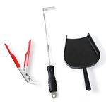 OLAMO Ash Tool Set for Big Green Egg,Kamado Grill Cleaning Tools Ash Tool Poker ，Charcoal Grill Accessories