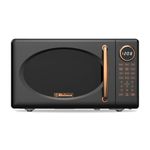Belaco 20L Microwave, Digital Display, 8 presets with Auto Defrost, 800W Microwave Oven, 10 Power Levels, Luxury & Retro Design, Easy Clean