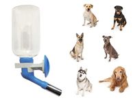 Choco Nose Patented No-Drip Water Bottle/Feeder ONLY for Large Size Dogs Over 50 lbs Pet Wire Cages, Crates or Kennels. 500ML Nozzle 22mm, Blue(C570)