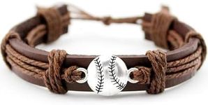 Sports Leather Wrap Bracelets for M