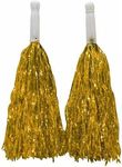 LUDALY One Pairs Cheer Leading Pom Poms (Golden)