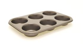 Starfrit 093628 Non-Stick 6 Cup Muffin Pan, 12.5 by 8.5-Inch