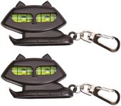 Monkey Business Katz, A Bottle Opener with Keychain and Spirit Level, Pocket Size Cat Keyring, Keychain Bottle Opener (2 Pieces)