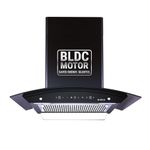 Elica 60cm 1500 m3/hr BLDC Filterless Autoclean Kitchen Chimney with 15 Years Motor & 5 Years Comprehensive Warranty | WDFL 600 BLDC HAC LTW MS NERO | Black | Touch + Motion Sensor Control