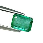 LMDLACHAMA Natural AAA++ Quality Green Loose 6.32 Carat / 7.25 Ratti Gemstone Natural Certified Zambian Emerald/Panna Stone for Men and Women (Lab Approved)