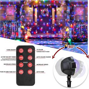 EAMBRITE Christmas Snow Projector – LED Holiday Light Display