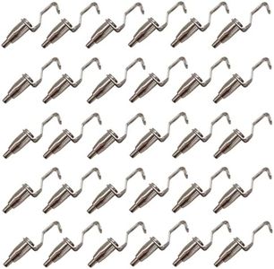 HAN SHENG 18 Pcs Adjustable Metal Art Gallery Display Wire Rope Hanger Hooks Picture Rail Hooks Hanger System Accessories for 1mm-2mm Wire Rope