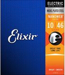 Elixir Nanoweb Electric Guitar Strings | 3 Pack | Light | 10-46