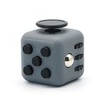 Appash Fidget Cube Stress Anxiety Pressure Relieving Toy Great for Adults and Children[Gift Idea][Relaxing Toy][Stress Reliever][Soft Material] (Darkgray & Black)