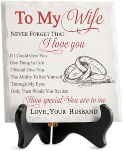 LukieJac Gifts for Wife from Husband Romantic Ceramic I Love You Gifts Plaque for Wife Birthday Gift Ideas, Valentines Day, Wedding Anniversary Home Decorations