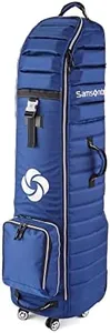 Samsonite Quilted Golf Travel Cover with Spinner Wheels and Detachable Shoe Bag, Navy