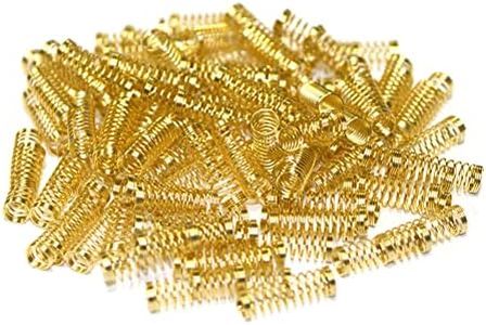DUROCK Gold Plated Springs 55g Custom Mechanical Keyboard Switch Springs Compatible with Cherry MX and Variant Mechanical Switches (55g Regular Spring, 110pcs/pack)