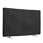 kwmobile Dust Cover for 65" TV - Linen TV Display Protector for TVs - Protect Your TV Screen - Dark Grey