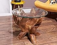 chelsea home and leisure ltd Teak root coffee table round