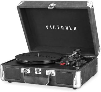 Victrola VSC-550BT-GRY Journey Bluetooth Portable Suitcase Turntable (Grey)