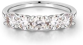 Moissanite 5 Stone Promise Rings fo