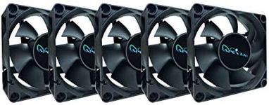 Apevia 70mm x 70mm x25mm Black Case Fan W/4PIN + 3PIN Adapter CF7025S-5 (5 Pk)