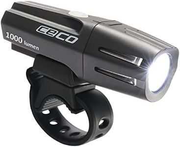 CECO-USA: 1,000 Lumen USB Rechargeable Bicycle Headlight – FLEXIBLE MOUNT VERSION- Tough & Durable IP67 Waterproof & FL-1 Impact Resistant– Super Bright Model F1000– For Commuter, Road, Mountain Bikes