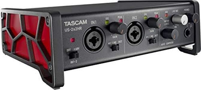 TASCAM US-2x2HR High-Resolution USB Audio Interface, Multicolor