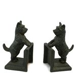 Cast Iron Bookends. A set of 2 dogs playing. Perfect for a dog lover and a book lover alike. (Pack of 2)