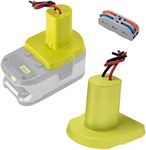 Power Wheels Adapter for Ryobi 18V P108 P107 P102 Battery Dock Power Connector Rc car Rc Truck 12 Gauge Robotics