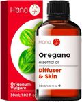 H’ana Oregano Essential Oil for Wellness - 100% Natural Oregano Oil Essential Oil for Skin - Oil of Oregano for Nails - Oregano Oil for Diffuser & Nail (30ml)