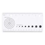 Edtape Wound Measurement Tools Wound Measuring Ruler Medical Ruler Wound Measuring Tool EMI Medical Ruler with Pupil Gauge Reference Guide