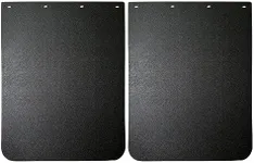 IBESTWOLF 2PCS Universal Heavy Duty Polymer Mudflaps 24x30 Inch, Black Splash Guard Mudflap for Semi Trucks Tractor Trailer