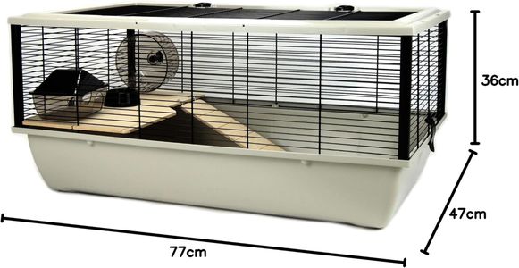 Little Friends Grosvenor Small Animal Cage, Grey