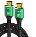 Tobo 8k hdmi cable, 8k certified 48gbps ultra high speed hdmi 2.1 cable, hdmi earc 2.1 cable 4k/8k 60Hz HDR10+ ARC eARC DTS:X Compatible for soundbar to tv 5.1 laptop to monitor (10m)