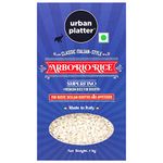 Urban Platter Italian Arborio Rice, 1kg (Imported from Italy, Ideal for Risotto, Vacuum Packed)