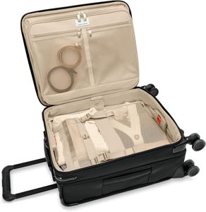 Briggs & Riley 53cm Expandable Cabin Spinner – Baseline Softside Luggage, Black