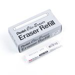 Refill Rubber Erasers for Pentel Clic Retractable Eraser, ZER-2, Box of 12