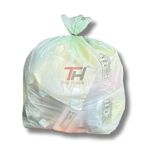 TH TOTAL HYGINE Green Color Compostable, Biodegradable, Eco Friendly Garbage Bags For Dustbin Medium Size 19x21 Inch Pack of 90 Piecs