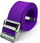 LiftAid Walking Gait Belt and Patient Transfer with Metal Buckle and Belt Loop Holder for Nurse, Caregiver, Physical Therapist (Purple, 60")