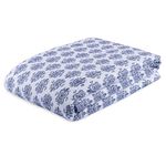 Wakefit Dohar Double Bed | 110 GSM | Blanket Double Bed, Dohar Double Bed Cotton, Cotton Dohar, Quilt, AC Blanket, Reversible (Susane Blue : 82x90 inch - Pack of 1)