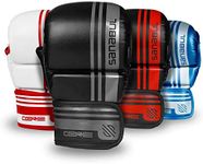 Sanabul Core 7 oz MMA Gloves Men & Women Martial Arts Sparring Gloves Training Gloves Hybrid 7oz MMA Kickboxing Gloves - White/RED, S/M