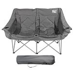 PHAT Double Camping Chair,Oversized Camping Loveseat with Storage Bags & Cup Holder for Outdoor Beach