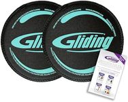 Gliding Discs for Working Out - Exercise Sliders for Hardwood Floors 1 Pair Black, Authentic Workout Sliders Disc for Full Body Resistance Workout, Includes 4 Streaming Video Workouts