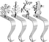 BELLE VOUS 4 Pack of Silver Christm