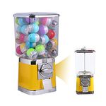 AnEssOil Gumball Candy Vending Machine Durable Metal Body Capsule Bouncy Ball Gumball Vending Dispenser Machine 40mm Outlet Diameter 1 Coin