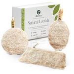 Eco Bhava Natural Loofah Exfoliating organic body scrubber for Men & Women |Natural Biodegradable Eco-friendly body wash luffa|Ridge gourd (tori) scrubber for bathing (pack of 3)