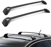 DNA MOTORING PT-ZTL-8034 Pair OE Roof Rail Cross Bar [for 07-12 Mazda CX-7], 1 Pack,Black